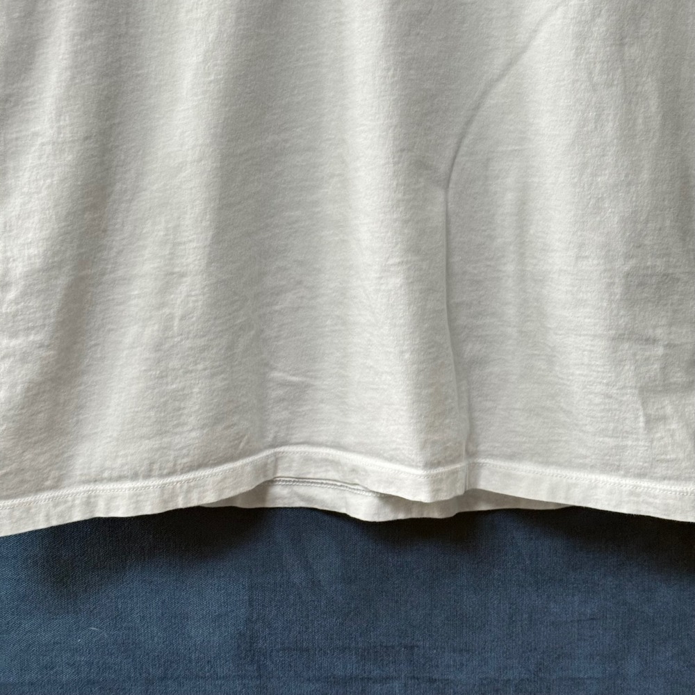 J Crew Striped Ringer Tee‎ Womens Size S White Blue Pink Preppy Classic - Picture 3 of 8